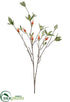 Silk Plants Direct Rosehip Spray - Orange Flame - Pack of 12