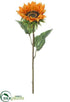 Silk Plants Direct Large Sunflower Spray - Orange Flame - Pack of 12
