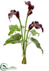 Silk Plants Direct Calla Lily Bundle - Plum - Pack of 12