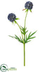 Silk Plants Direct Scabiosa Spray - Blue Slate - Pack of 12