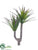 Silk Plants Direct Yucca Pick - Green Burgundy - Pack of 12