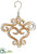Glass Ornament Hanger - Amber - Pack of 12