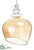 Bell Shape Ornament - Amber - Pack of 6