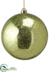 Silk Plants Direct Ball Ornament - Green Lime - Pack of 12