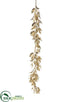Silk Plants Direct Laurel Leaf Garland - Champagne - Pack of 6