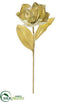 Silk Plants Direct Metallic Magnolia Spray - Champagne - Pack of 12