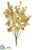 Glittered Eucalyptus Bush - Champagne - Pack of 12