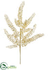 Silk Plants Direct Glittered Fern Spray - Gold Champagne - Pack of 72