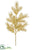 Silk Plants Direct Glittered Angel Pine Spray - Gold Champagne - Pack of 36