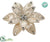 Beaded Poinsettia - Gold Champagne - Pack of 12