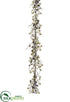Silk Plants Direct Glittered Berry Garland - Gold Champagne - Pack of 2