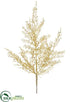 Silk Plants Direct Glittered Juniper Spray - Gold Champagne - Pack of 72