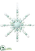 Silk Plants Direct Bead Star Ornament - Jade Mint - Pack of 8