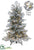 Flocked Short Needle Tree - Snow - Pack of 1