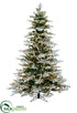 Silk Plants Direct Snowy Norway Spruce Tree - Snow - Pack of 1