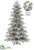 Flocked Short Needle Tree - Snow - Pack of 1