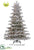 Flocked Short Needle Pine Tree - Snow - Pack of 1