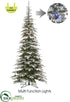 Silk Plants Direct Snowed Noble Fir Tree w/Multi Function Multi 900 LED Light - Snow - Pack of 1