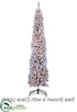 Silk Plants Direct Flocked Tower Tree With 450 LED Lights - Snow - Pack of 1
