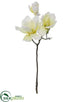 Silk Plants Direct Magnolia Spray - Beige Snow - Pack of 12
