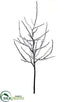 Silk Plants Direct Snowed Plastic Twig Tree Branch - Brown Snow - Pack of 12