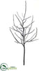 Silk Plants Direct Snowed Plastic Twig Tree Branch - Brown Snow - Pack of 12