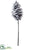 Snowed Plastic Pine Cone Spray - Brown Snow - Pack of 12