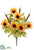 Sunflower, Cattail Bush - Yellow Tan - Pack of 12