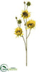 Silk Plants Direct Sunflower Spray - Butter Scotch - Pack of 12