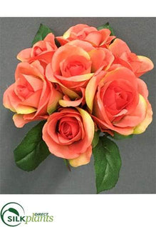 Rose Bouquet - Coral - Pack of 12