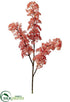 Silk Plants Direct Plastic Berry Spray - Coral - Pack of 12