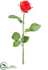 Silk Plants Direct Rose Spray - Coral - Pack of 12