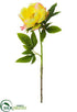 Silk Plants Direct Peony Spray - Yellow Coral - Pack of 12