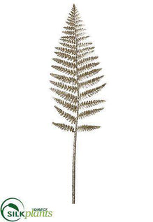 Glittered Fern Spray - Gold - Pack of 12