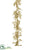 Iced, Glittered Berry Garland - Gold - Pack of 12