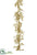 Iced, Glittered Berry Garland - Gold - Pack of 12