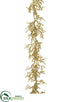Silk Plants Direct Iced, Glittered Berry Garland - Gold - Pack of 12