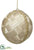 Silk Plants Direct Ball Ornament - Gold - Pack of 3