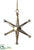 Star Ornament - Gold - Pack of 6