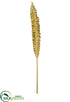 Silk Plants Direct Metallic Bird's Nest Fern Spray - Gold - Pack of 12