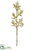 Silk Plants Direct Twig Spray - Gold - Pack of 6