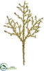 Silk Plants Direct Beaded Plastic Twig Spray - Gold - Pack of 12