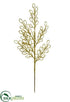 Silk Plants Direct Glittered Loop Spray - Gold - Pack of 12
