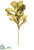 Metallic Fillde Leaf Branch - Gold - Pack of 4
