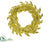 Glittered Acanthus Leaf Wreath - Gold - Pack of 6