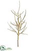 Silk Plants Direct Plastic Twig Tree Branch - Gold - Pack of 12