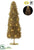 Glittered Plastic Twig Tree - Gold - Pack of 1