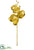 Metallic Phalaenopsis Orchid Spray - Gold - Pack of 12