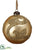 Glittered Glass Ball Ornament - Gold - Pack of 4