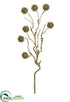 Silk Plants Direct Glittered Chestnut Spray - Gold - Pack of 12